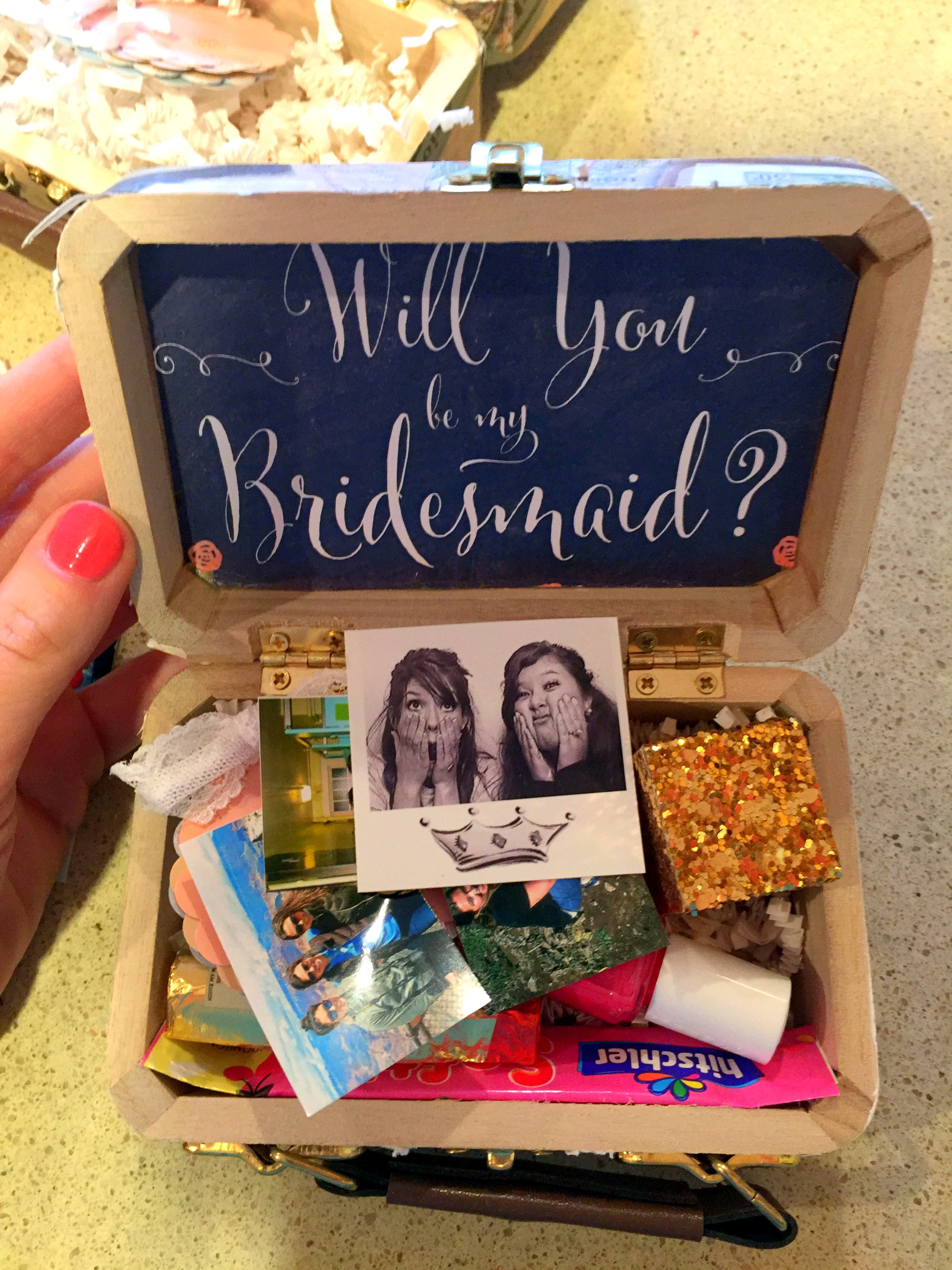 DIY Bridal Proposal Box You Bet Your Pierogi